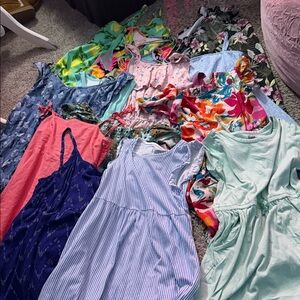 Colorful Dress  and romper Collection (11 pieces)